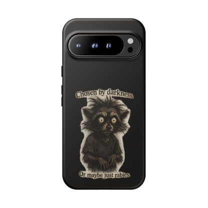 Phone Case - "Chosen by Darkness (Or Maybe Just Rabies)" Cute Creepy Retro Creature Protective Case