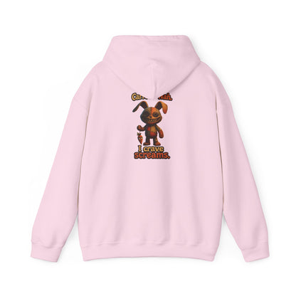 Voodoo Bunny "I Crave Screams" Horror Hoodie
