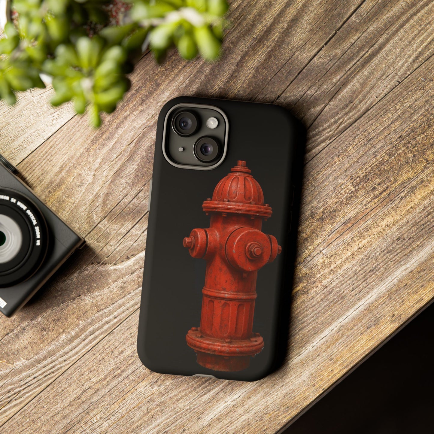Red Fire Hydrant Phone Case — Tough Protective iPhone Cover