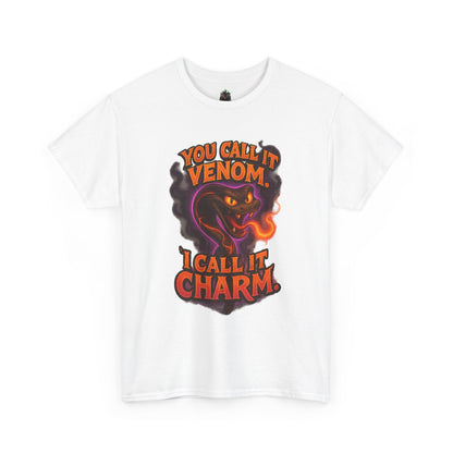 You Call It Venom I Call It Charm T-Shirt | Snake Illustration