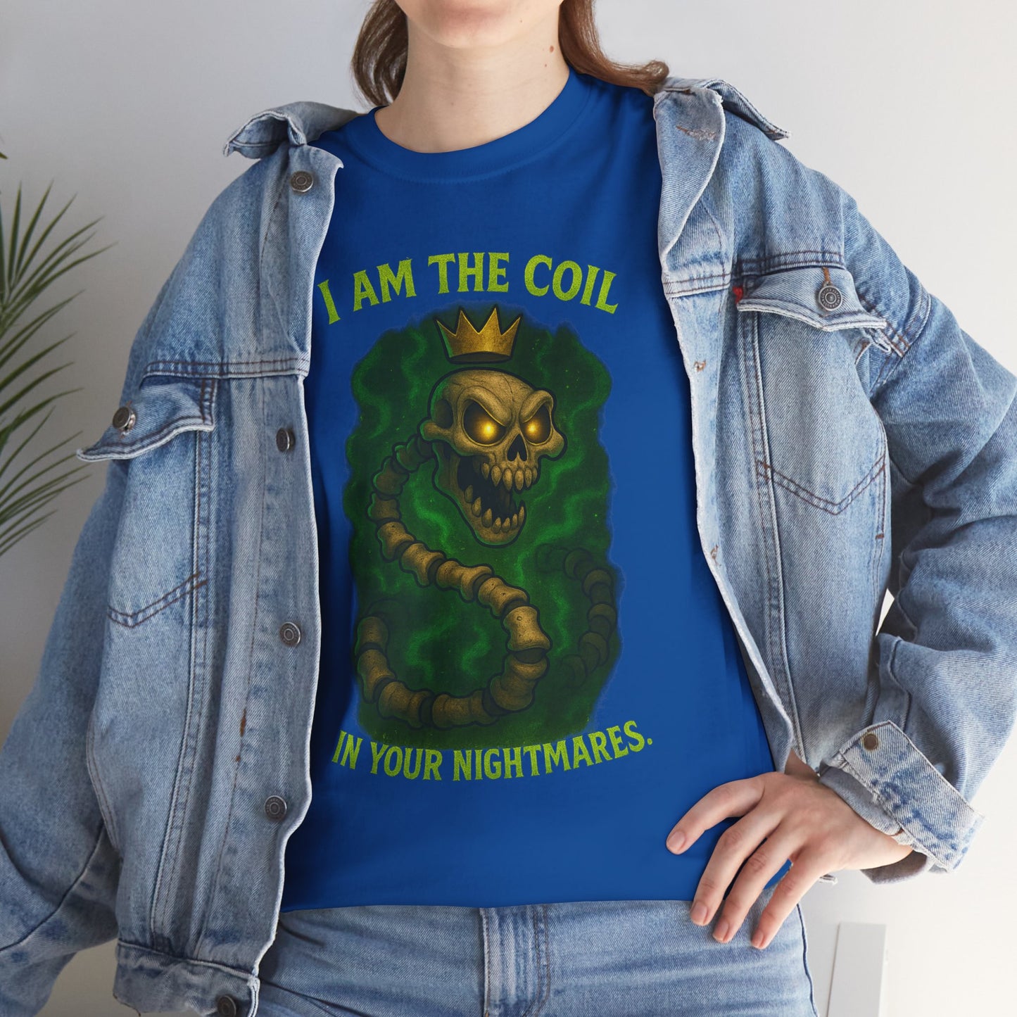 Skull Snake Crown Tee | I Am The Coil Nightmare Illustration