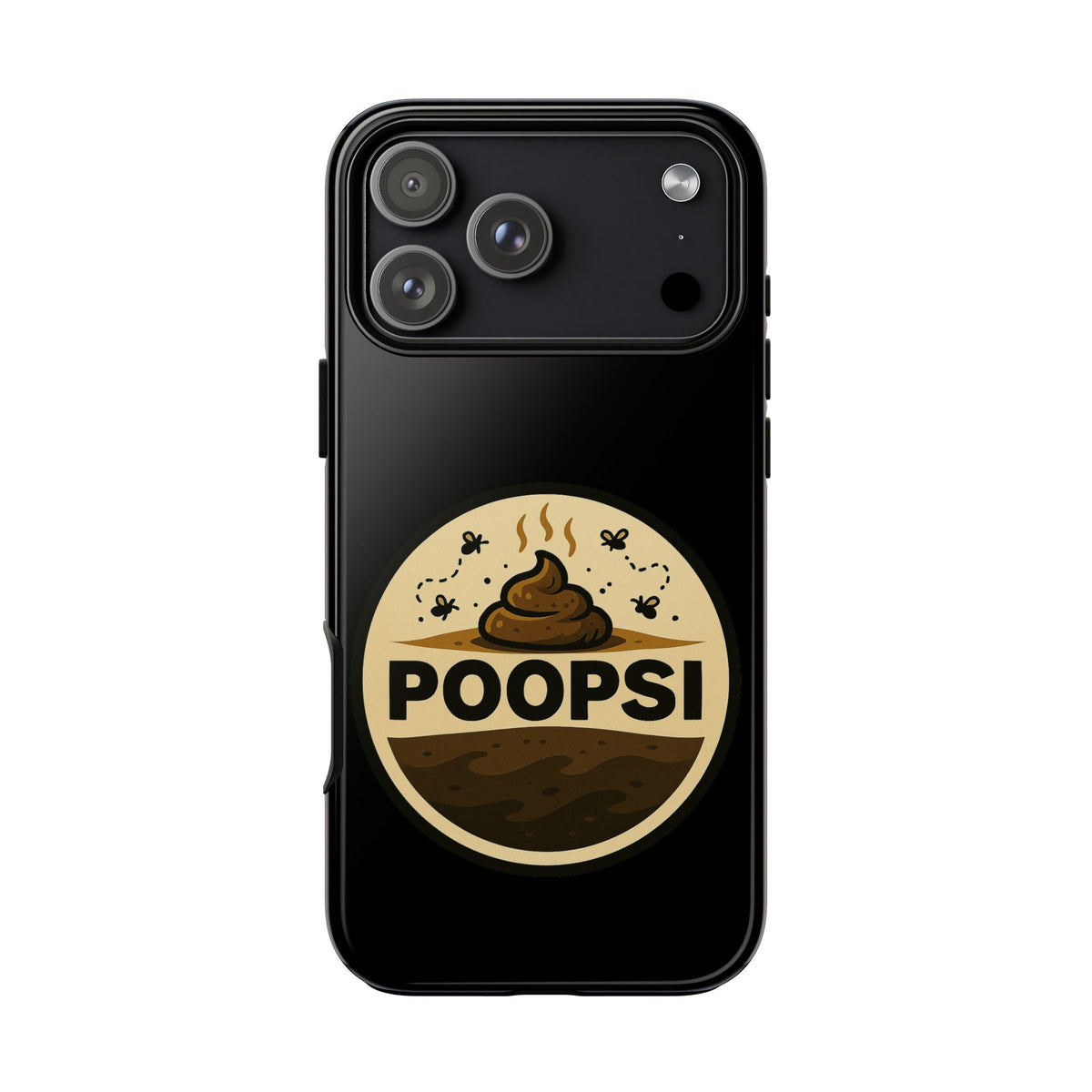 Phone Case — 'POOPSI' Funny Poop Logo Protective Cover