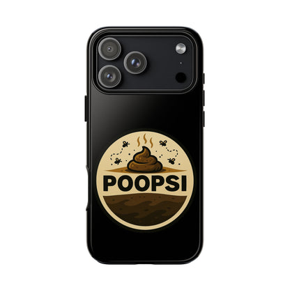 Phone Case — 'POOPSI' Funny Poop Logo Protective Cover