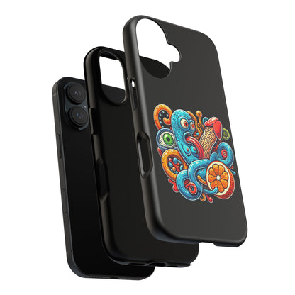 Octopus Surf Phone Case — Colorful Nautical Art Protective Phone Cover