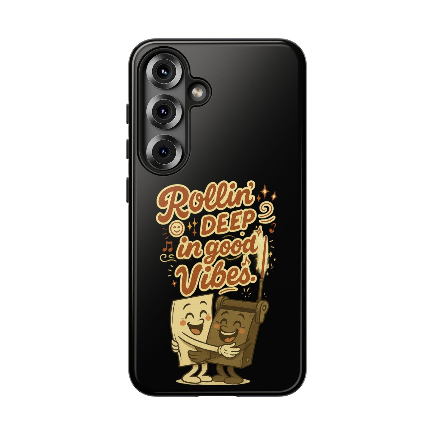 Phone Case — "Rollin' Deep in Good Vibes" Cartoon Retro Design