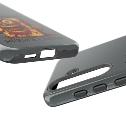 Phone Case — "Crispy Edges. Murder Center." Horror Toast Graphic