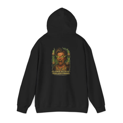 Horror Medusa Hoodie – “Your Luck Is Doom” Graphic Pullover