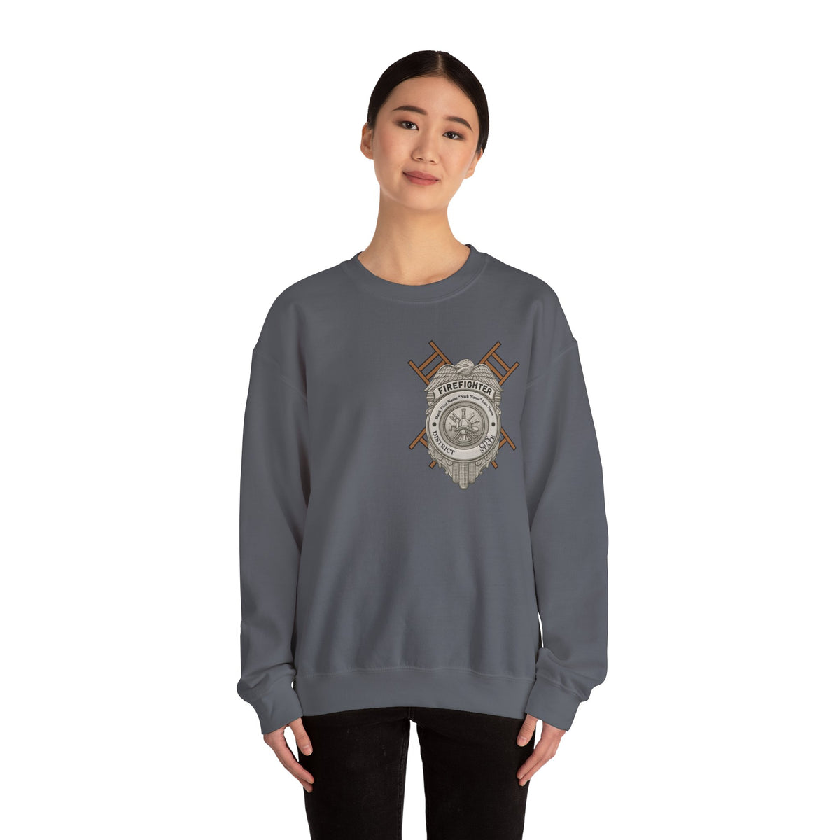 Courage Under Fire Strength in the Smoke Crewneck Sweatshirt