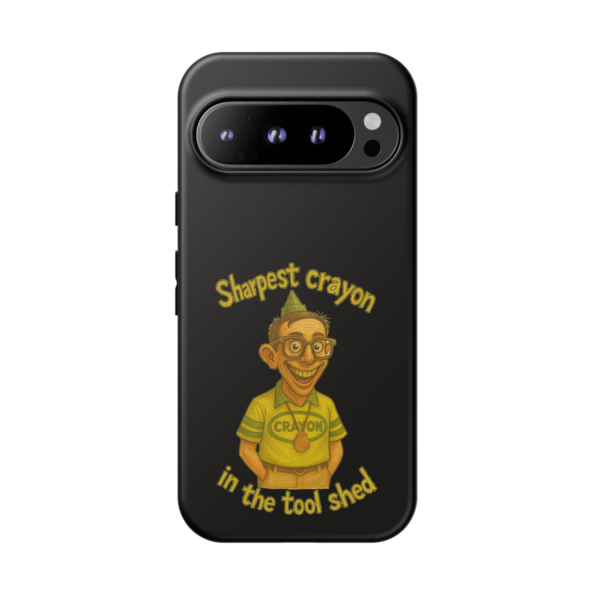 Phone Case — "Sharpest Crayon in the Tool Shed" Retro Teacher/Geek Protective Cover