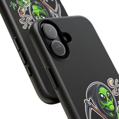 Reaper Alien Phone Case – Cute Grim Reaper Smoking Weed iPhone Case