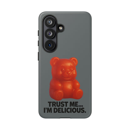 Phone Case — Red Gummy Bear 'Trust Me... I'm Delicious' Protective Case