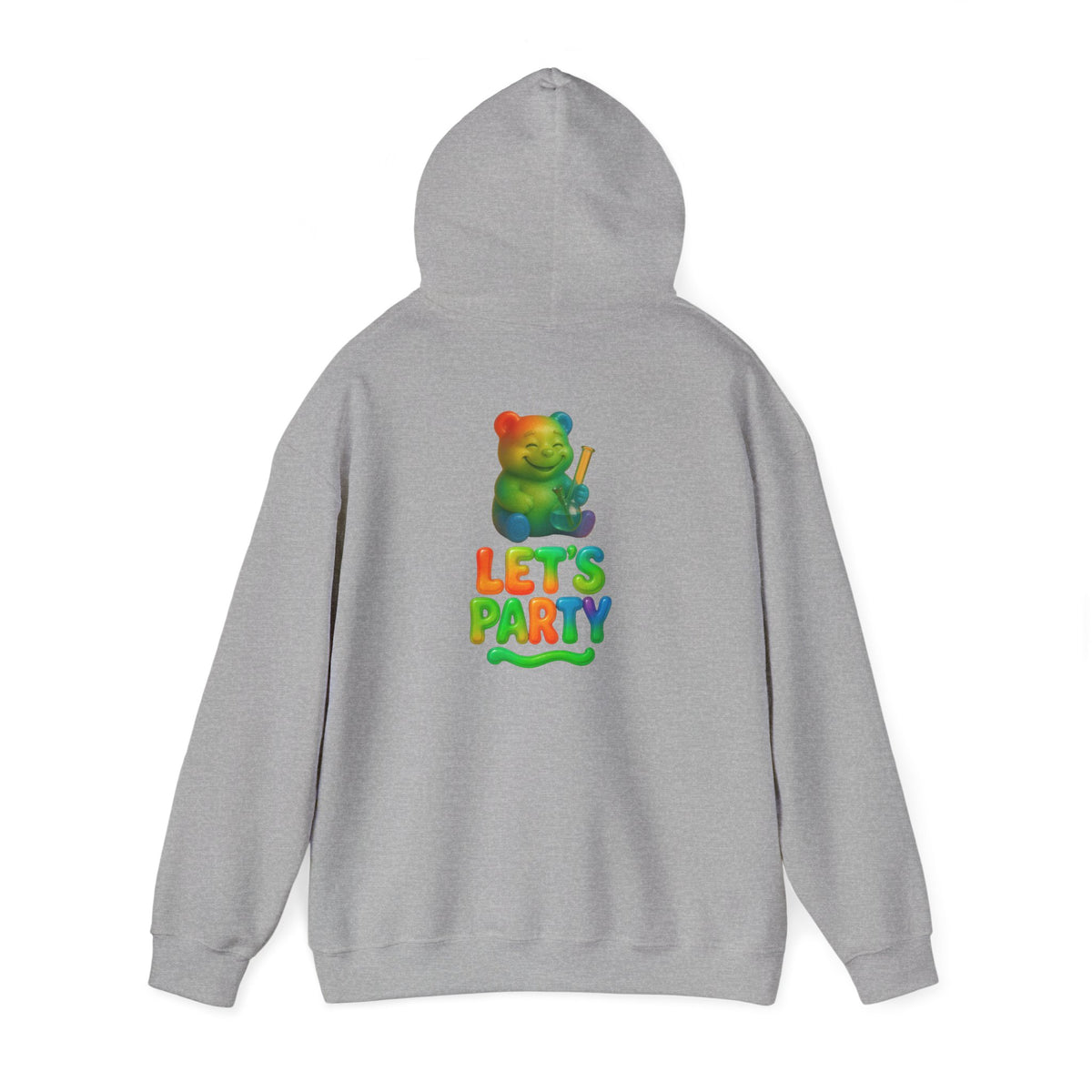 Hoodie — Colorful 'Let's Party' Gummy Bear Graphic Hoodie