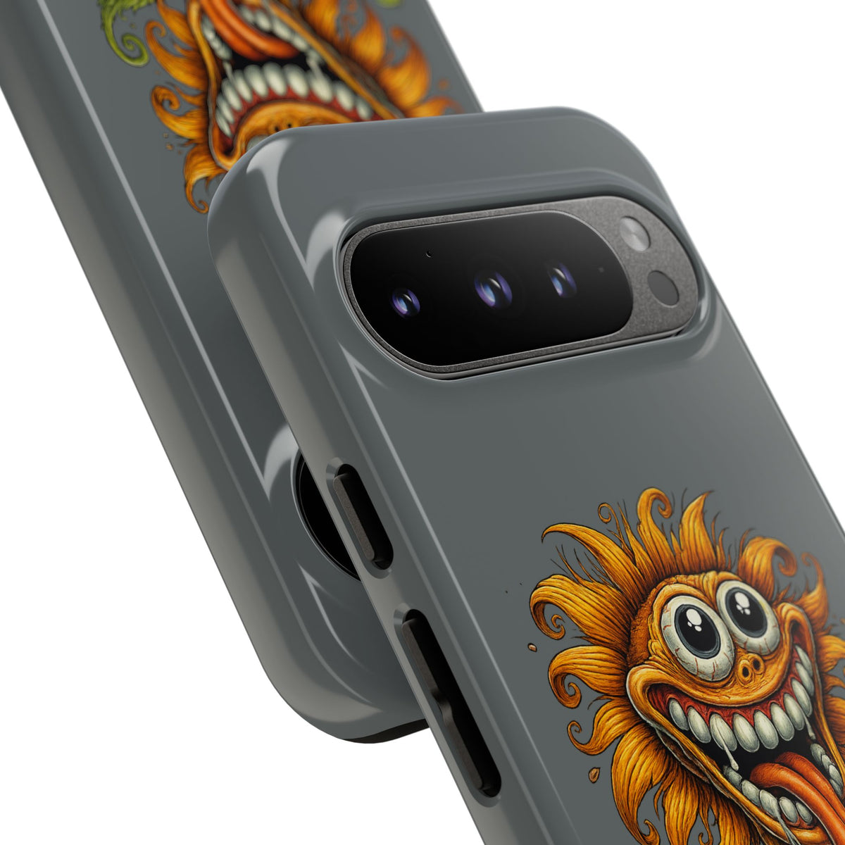 Funny Monster Sunflower Phone Case — "Photosynthesizing the Universe One Breakdown at a Time"