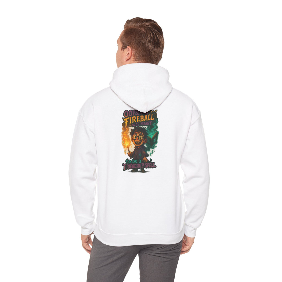 Fireball Demon Hoodie — Fiery Illustration Sweatshirt