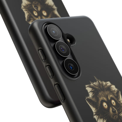 Phone Case — "Chosen by Darkness (Or Maybe Just Rabies)" Cute Creepy Lemur Design