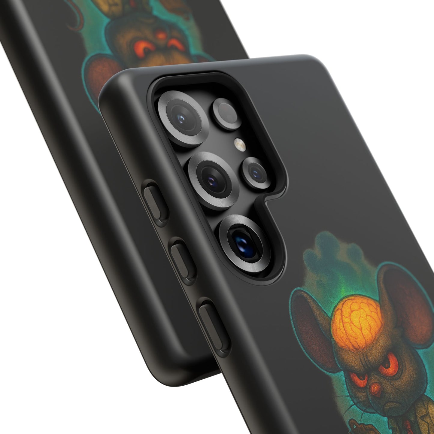 Phone Case — 'You'll Be Cheese in the Simulation' Angry Detective Mouse Graphic