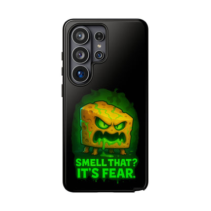 Phone Case — 'Smell That? It's Fear.' Spooky Cheese Monster Protective Case