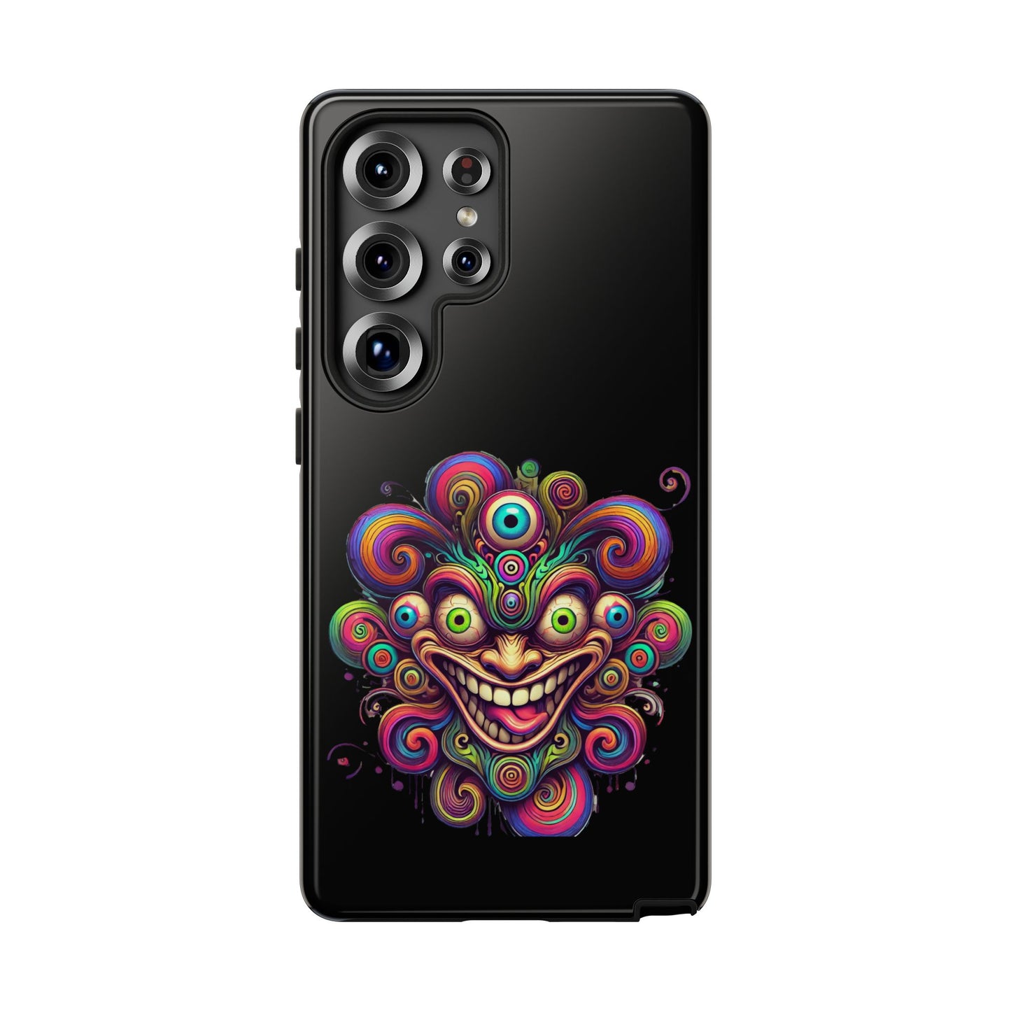 Psychedelic Jester Phone Case — Colorful Creepy Clown Tough Case