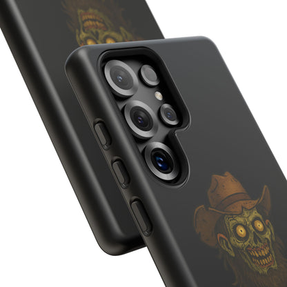 Zombie Cowboy Phone Case — "Ain't No Grave Gonna Hold This Yeehaw" Protective iPhone Cover