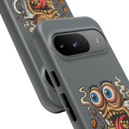 Phone Case — "This Isn't a Cup, It's a Cry for Help" Coffee Monster Design