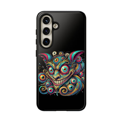 Psychedelic Mischief Phone Case — Colorful Grinning Monster Design