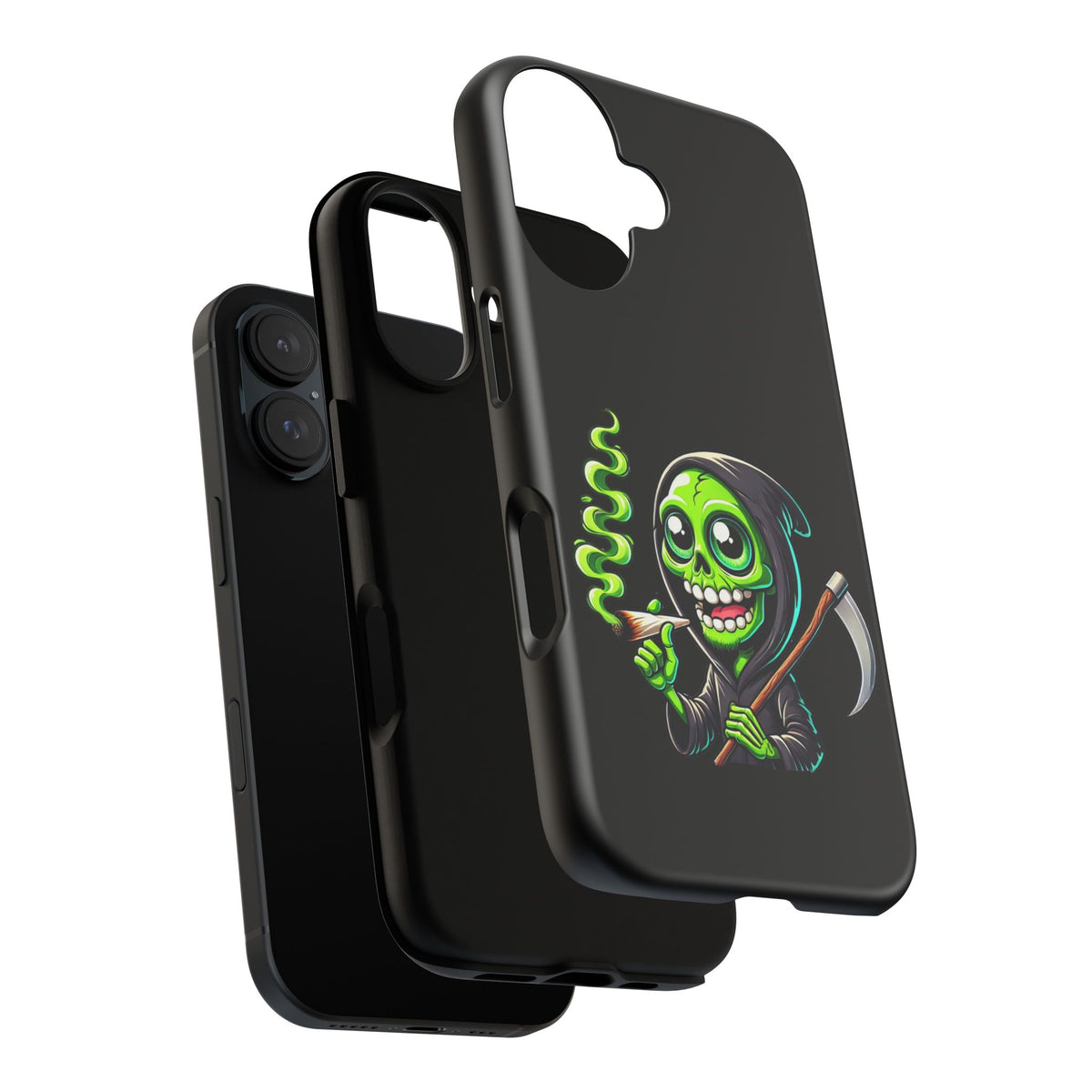 Grinning Green Reaper Phone Case