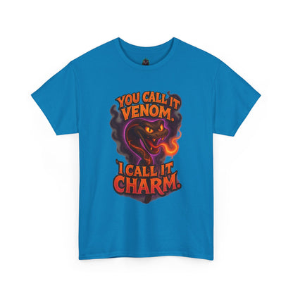 You Call It Venom I Call It Charm T-Shirt | Snake Illustration