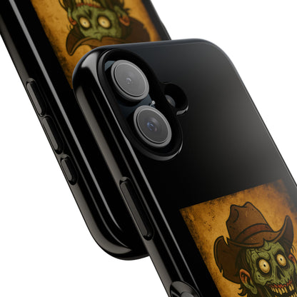 Zombie Cowboy Phone Case — "Ain't No Grave Gonna Hold This Yeehaw" Protective iPhone Cover