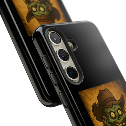 Zombie Cowboy Phone Case — "Ain't No Grave Gonna Hold This Yeehaw" Protective iPhone Cover