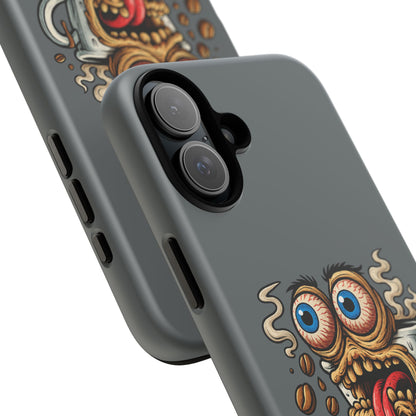 Phone Case — "This Isn't a Cup, It's a Cry for Help" Coffee Monster Design