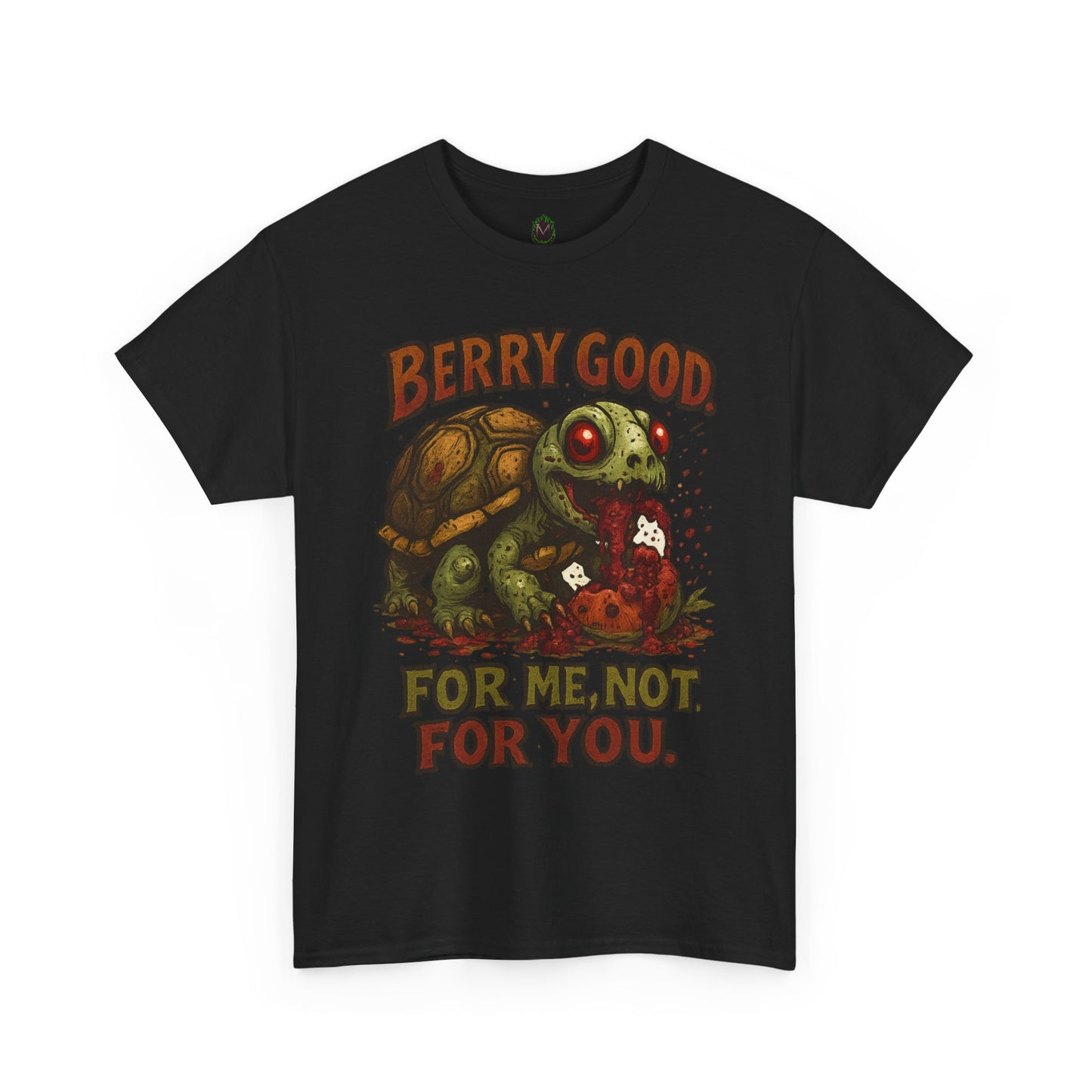Berry Good Turtle T-Shirt | Cute Snack Stealing Turtle, Retro Graphic