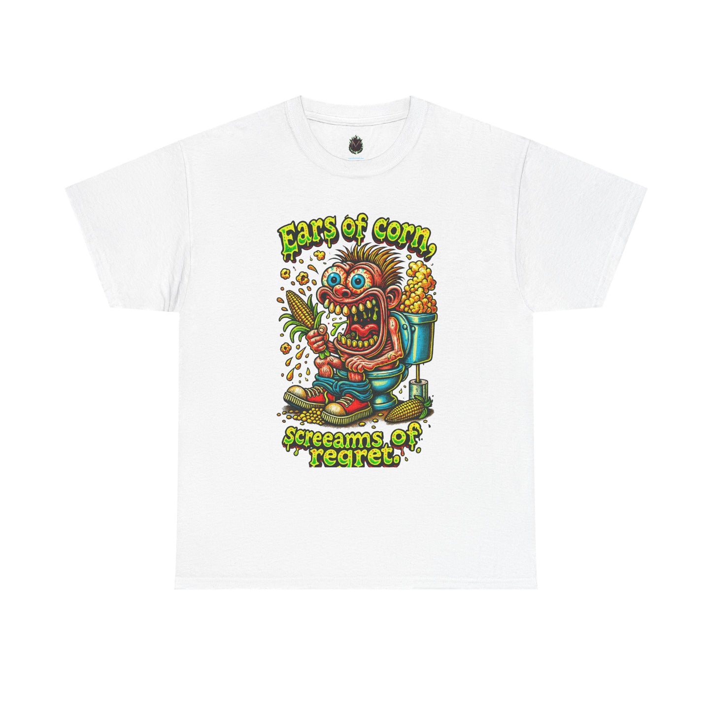 Ears of Corn Screams of Regret T-Shirt | Corn Monster Graphic Tee