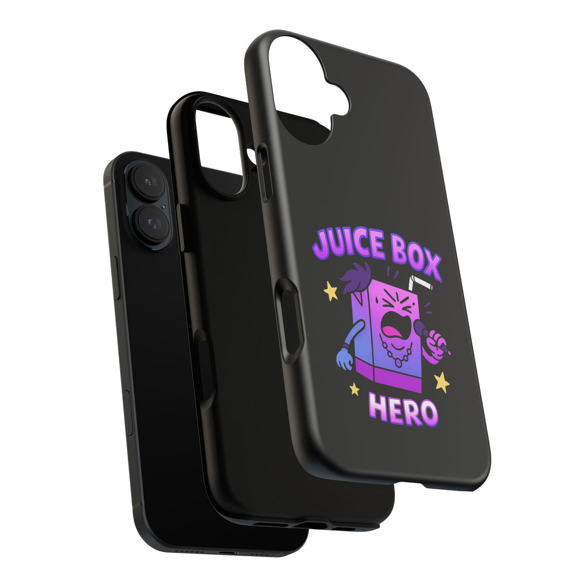 Phone Case — 'Juice Box Hero' Cute Cartoon Protective Cover