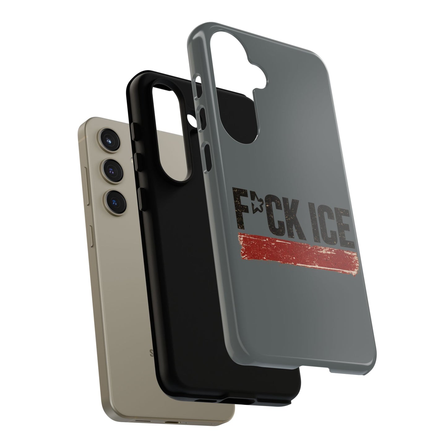 Phone Case - "F*CK ICE" Distressed Protest Design