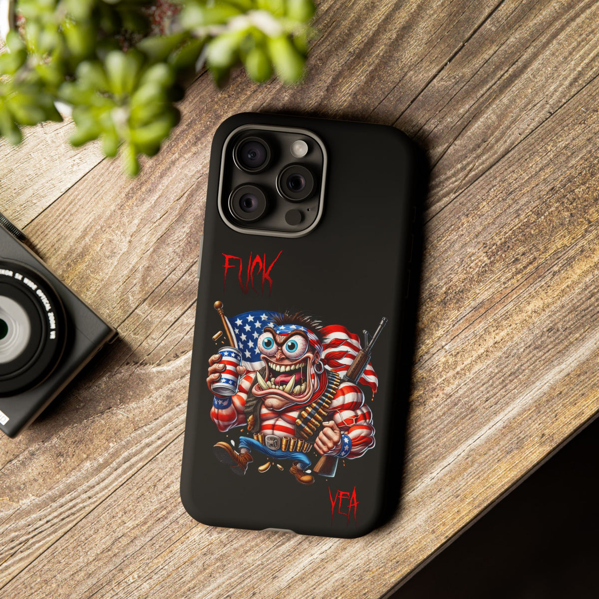 Patriotic Madman Phone Case — 'Funk Yea' USA Flag Tough Case
