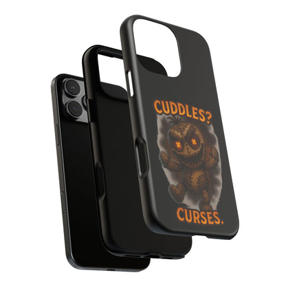 Phone Case — 'Cuddles? Curses.' Voodoo Doll Gothic Protective Case