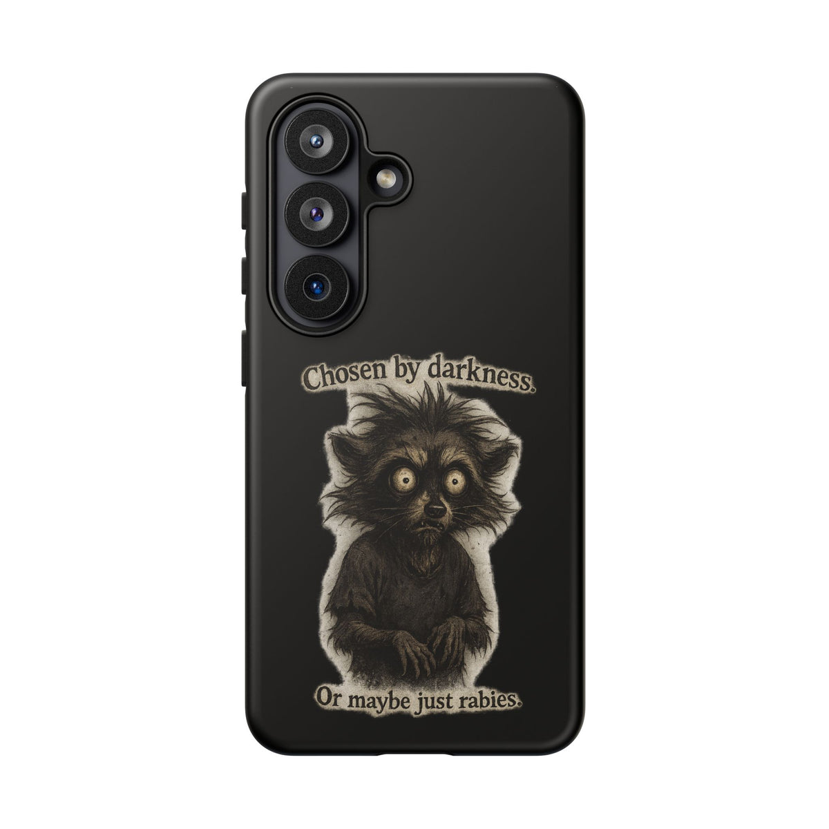 Phone Case - "Chosen by Darkness (Or Maybe Just Rabies)" Cute Creepy Retro Creature Protective Case