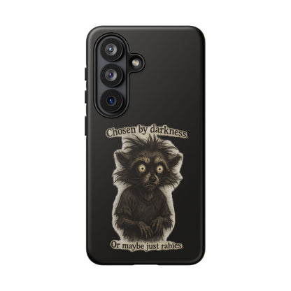 Phone Case - "Chosen by Darkness (Or Maybe Just Rabies)" Cute Creepy Retro Creature Protective Case