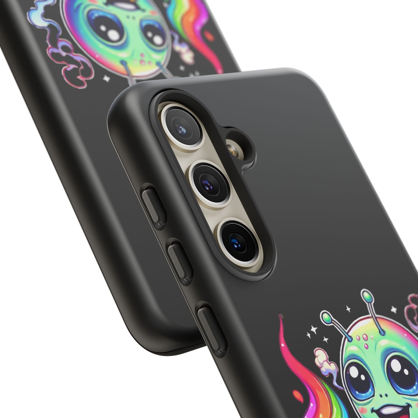 Alien Smoking Rainbow Joint Phone Case — Cute Psychedelic Cannabis iPhone Cover