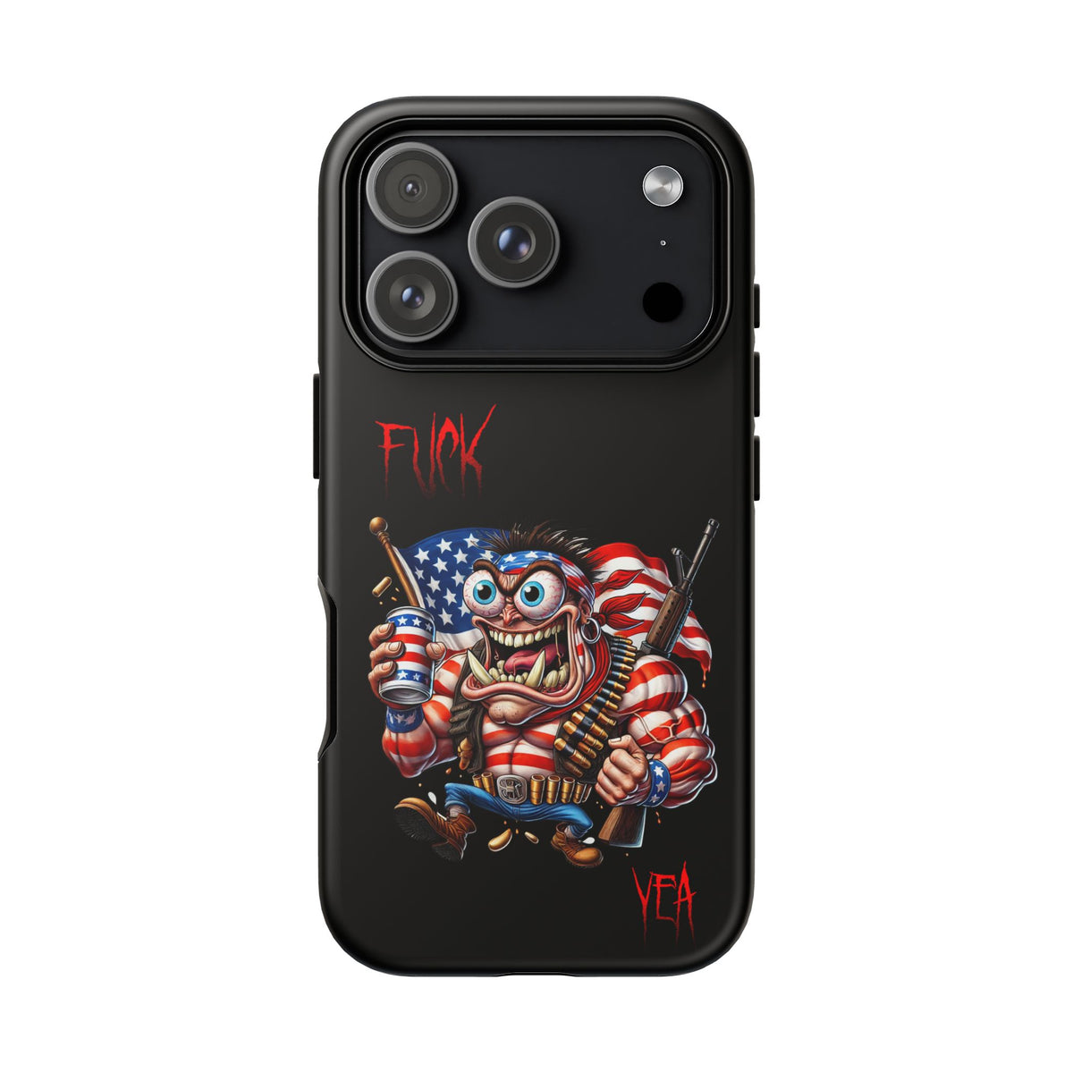 Patriotic Madman Phone Case — 'Funk Yea' USA Flag Tough Case