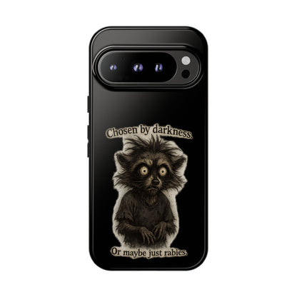 Phone Case - "Chosen by Darkness (Or Maybe Just Rabies)" Cute Creepy Retro Creature Protective Case
