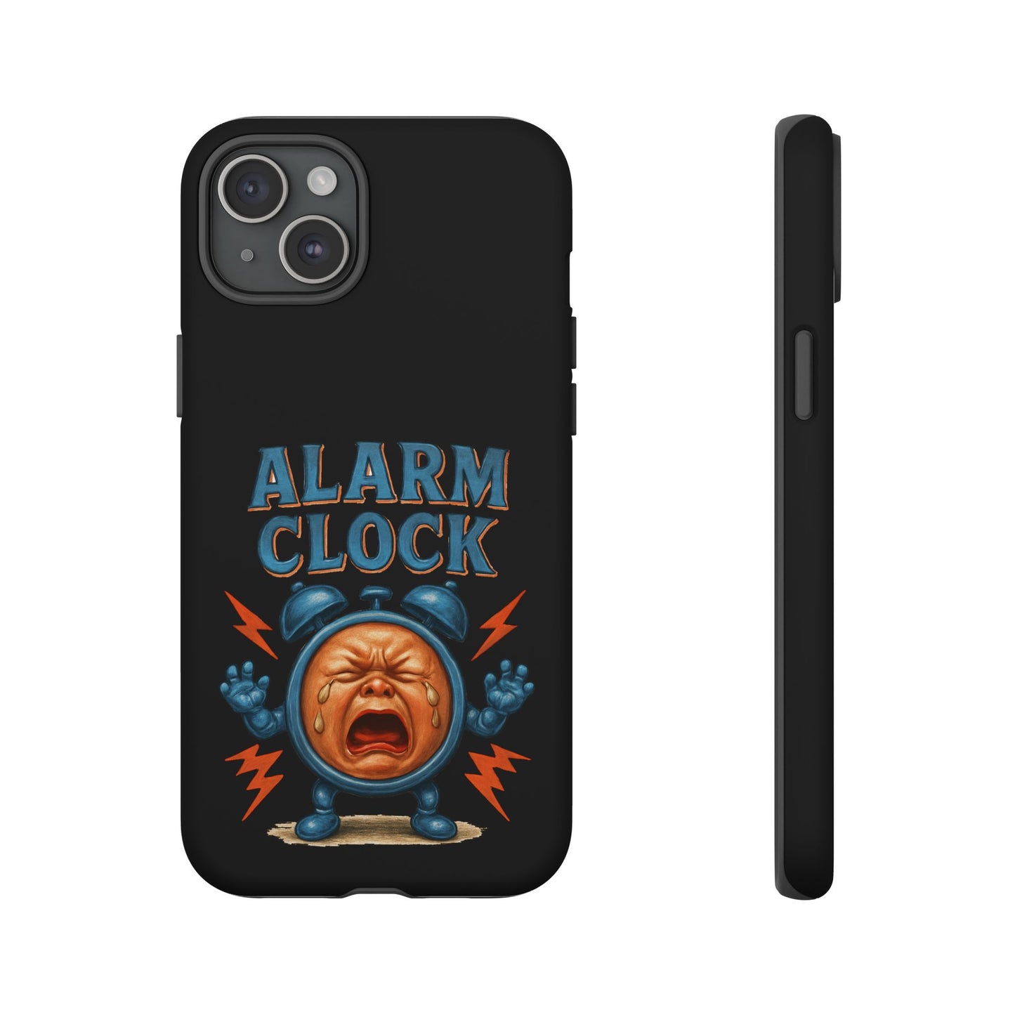 Phone Case — "Alarm Clock" Retro Screaming Clock Protective Cover