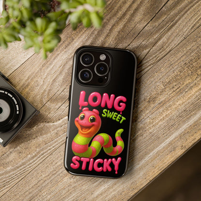 Phone Case — "Long Sweet Sticky" Cute Candy Snake Protective Case