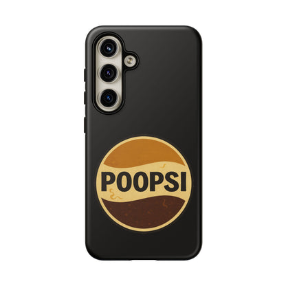 Poopsi Retro Logo Phone Case — Funny Vintage Soda-Inspired iPhone Cover