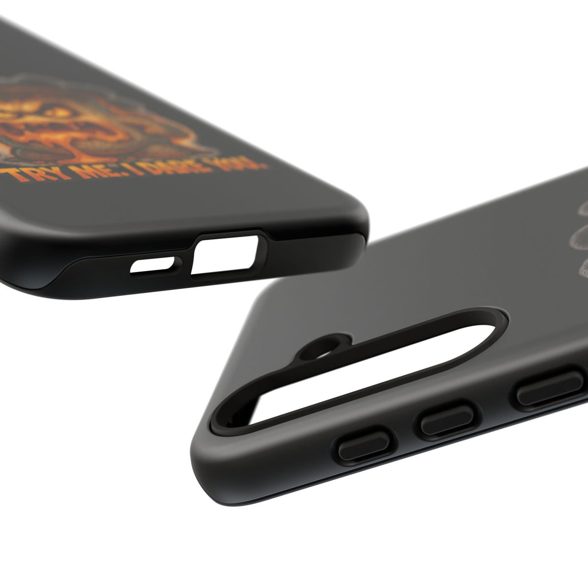 Phone Case — 'Try Me, I Dare You' Angry Lava Monster Graphic