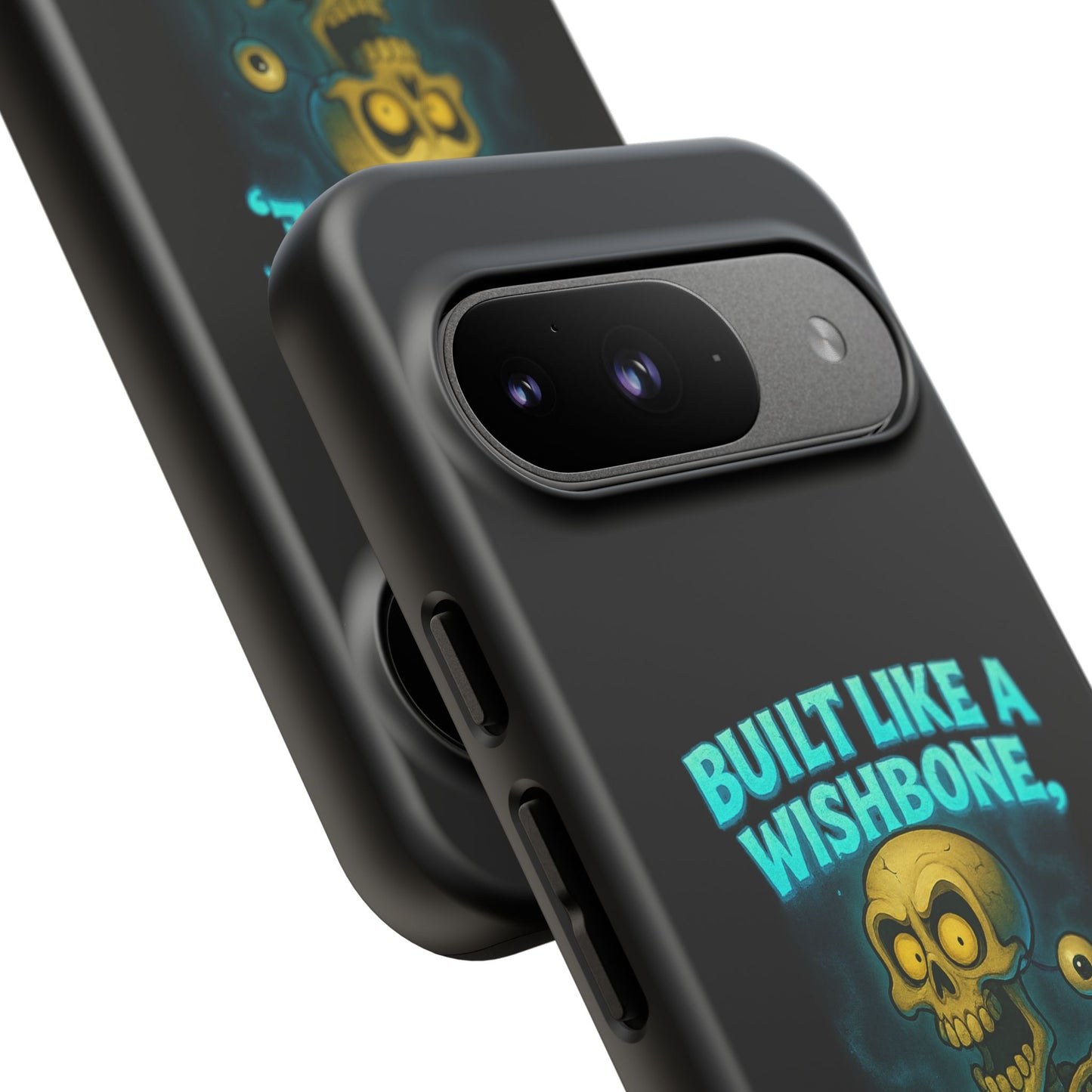 Phone Case — "Built Like a Wishbone, Vibes Like a Crypt Keeper" Skeleton Tough Case