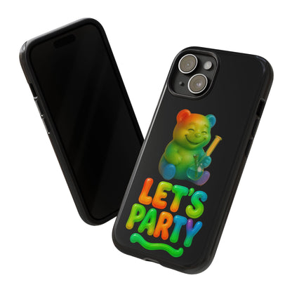 Let's Party Rainbow Bear Phone Case