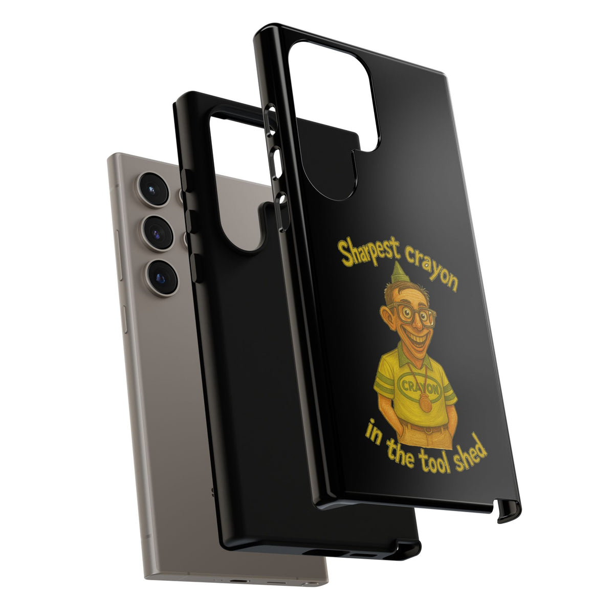 Phone Case — "Sharpest Crayon in the Tool Shed" Retro Teacher/Geek Protective Cover
