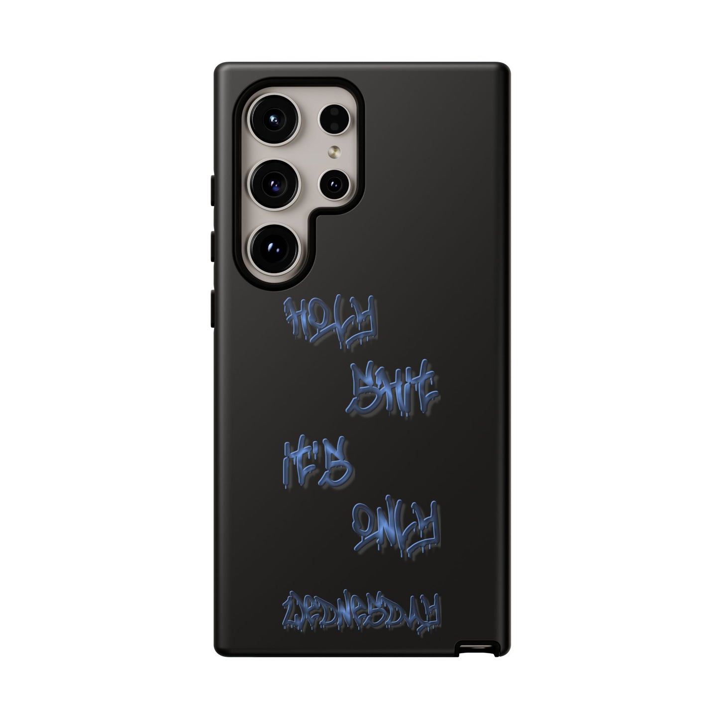 Phone Case — Blue Neon Graffiti "Tough Cases" Protective Cover