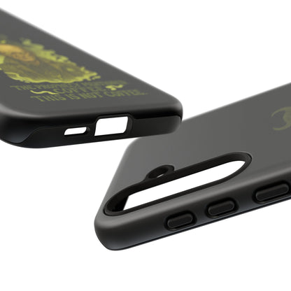 Phone Case — “The Prophecy Mentioned: Coffee This Is Not Coffee” Gothic Horror Design